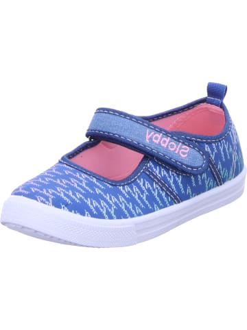 Slobby Stoffslipper in blau