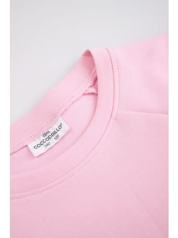 Coccodrillo Oversize-T-Shirt mit kurzen Ärmeln in rosa
