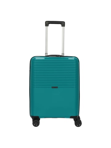 D&N Travel Line 4000 - 4-Rollen-Kabinentrolley S 55 cm (taupe) in grün