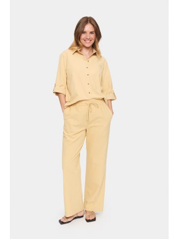 SAINT TROPEZ Casual Hose ZalindaSZ Gerade Passform in Croissant