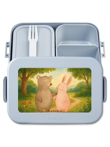 Mr. & Mrs. Panda MEPAL Bentobox Bär und Hase Umarmen Design ohne... in Blau Pastell