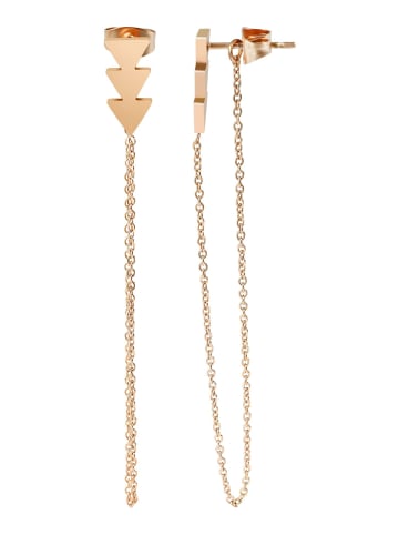Adeliás Damen Ohrringe – Ohrstecker aus Edelstahl in gold