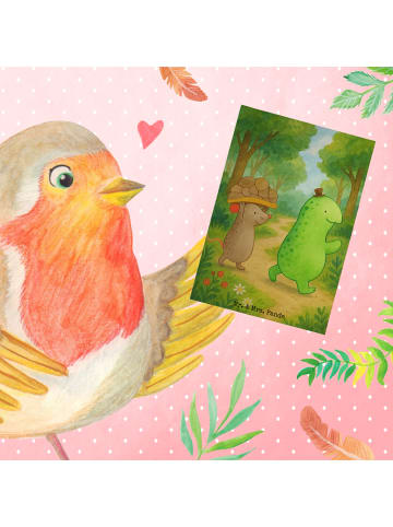 Mr. & Mrs. Panda Beileidskarte Schildkröte Maus Design ohne Spruch in Weiß