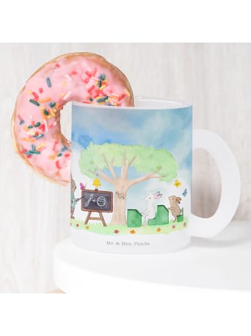 Mr. & Mrs. Panda Henkelbecher Hasen Schule ohne Spruch in Transparent