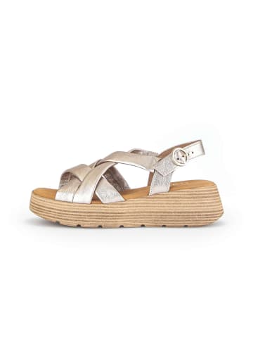 Gabor Comfort Plateau Sandalen in gold