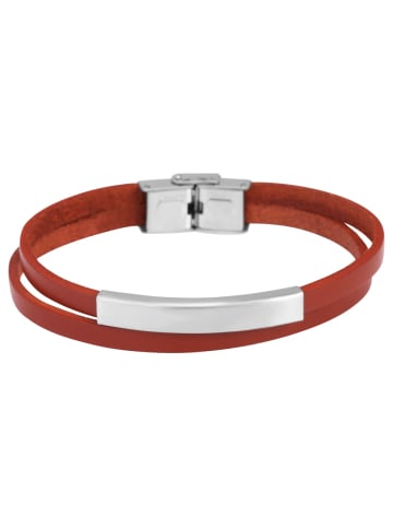 Adeliás Unisex Armband aus Leder 21 cm in braun
