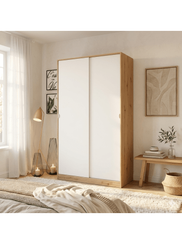 CALICOSY Schrank ELI in Weiß - (W) 50  x (H) 200  x (L) 120  cm