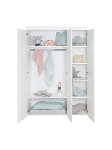roba Kinderzimmer Set Kimi 3-tlg. Weiß mit Bett, Kommode & Kleiderschrank