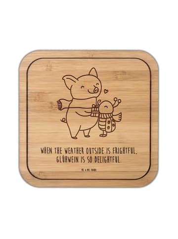 Mr. & Mrs. Panda Untersetzer Glühschwein Smörle mit Spruch in Transparent