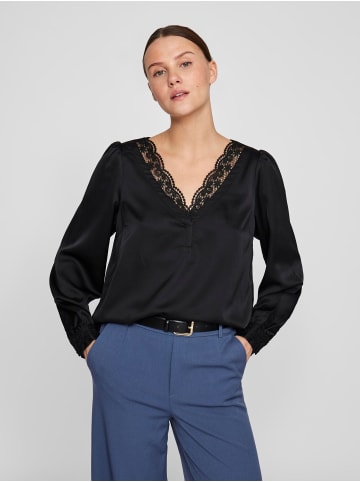 Vila Oberteil mit langen Ärmeln in Black
