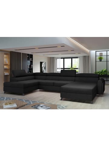 MF Design Joseppe Recamiere Links in Schwarz -  (L) 200 x (B) 360 x (H) 92 cm