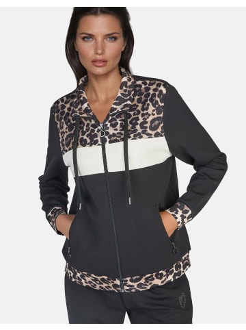 Navigazione Sweatjacke in schwarz / crema