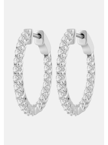Ethische Diamanten Ohrringe aus 375 Weißgold mit Lab Grown Diamant