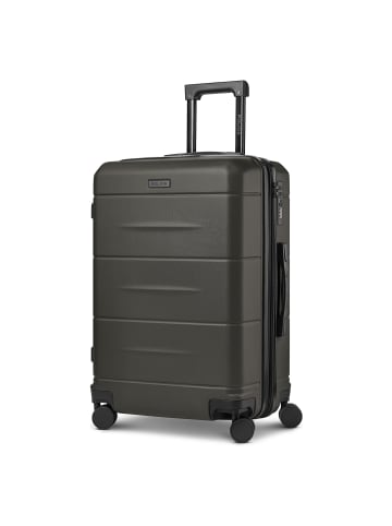 Police London 4 Rollen Trolley 64 cm mit Dehnfalte cool olive