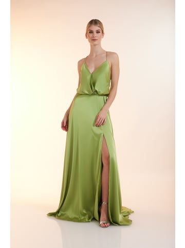 Unique Abendkleid Luxe Slip Dress in Fluorite Green