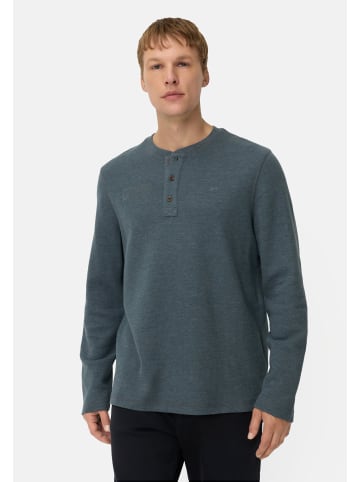 Camel Active Henley-Shirt aus Organic Cotton in Tintenblau
