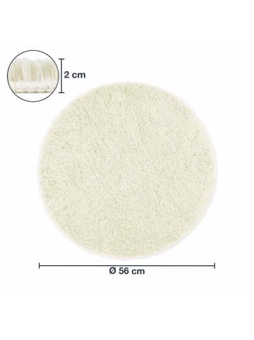 WohnDirect Runde Badematte Florenz in Creme
