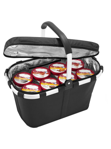 Reisenthel thermo carrybag ISO - Einkaufskorb mit Kühlfunktion 29 cm (twist silver) in schwarz