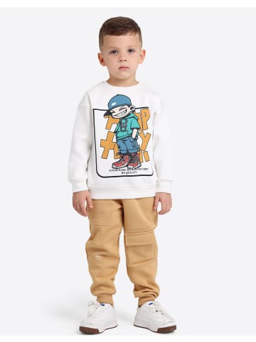 SOLANG Freizeitanzug in Weiss Braun