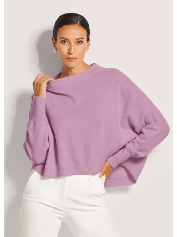 MADELEINE Kaschmir Pullover mit Rundhalsausschnitt in malve