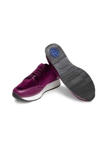 VITAFORM Echt Leder & vitaform Stretch Sneaker in aubergine