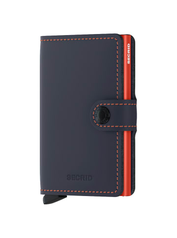 Secrid Matte Miniwallet - Geldbörse RFID 6.5 cm in night blue-orange