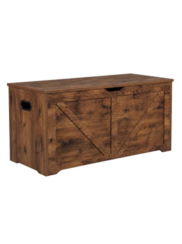 relaxdays Sitzbank in Vintagebraun - (B)100 x (H)46 x (T)40 cm