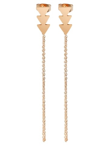 Adeliás Damen Ohrringe – Ohrstecker aus Edelstahl in gold