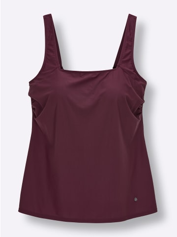sheego Tankini-Oberteil in burgund