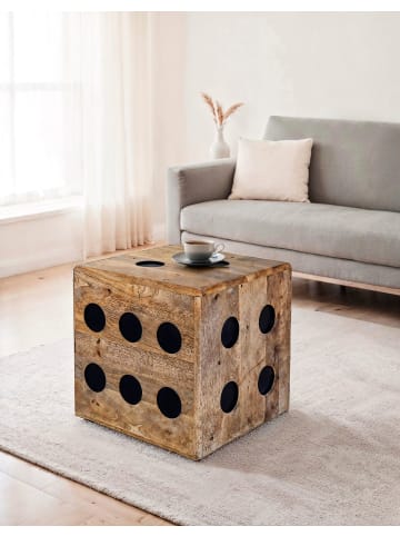 FineBuy Couchtisch in Braun / Mango / 41x41x41