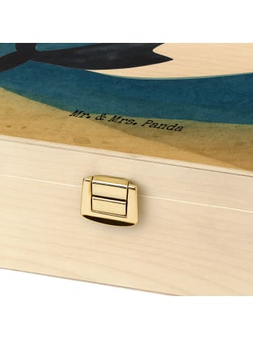 Mr. & Mrs. Panda Holz Teebox Orca Zylinder Design ohne Spruch in Weiß