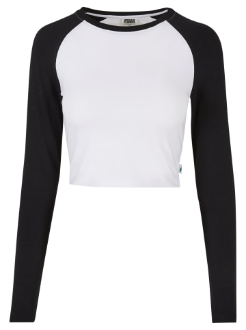 Urban Classics Longsleeves in white/black