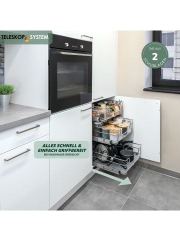 bremermann Teleskopschubladen ca. 45,5-47 x 14 x 44 cm (B/H/T)