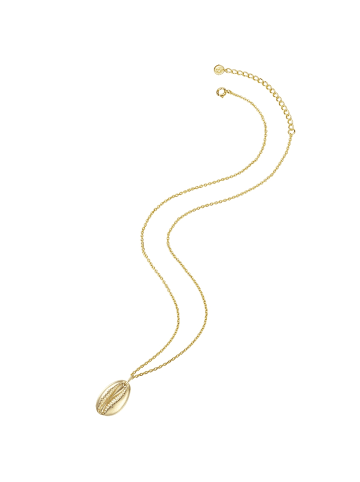 Glanzstücke München Halskette Muschel Sterling Silber in gelbgold