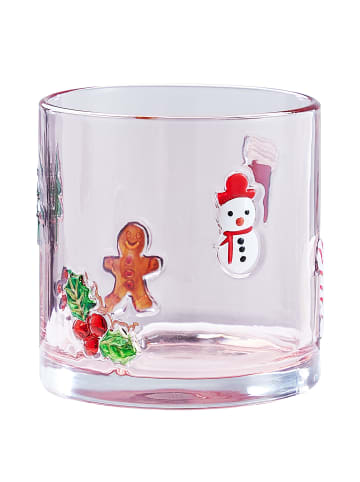 Butlers Windlicht X-MAS Mix in Pink