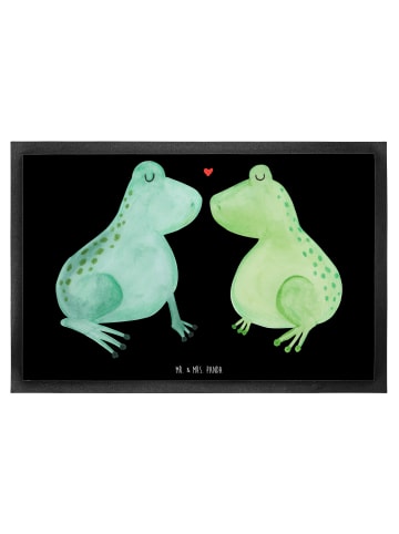 Mr. & Mrs. Panda Schmutzfangmatte Frosch Liebe ohne Spruch in Schwarz