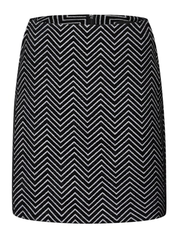 Street One Zick-Zack Jacquard Rock in Schwarz