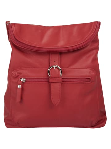 Forty degrees Rucksack echt Leder in rot
