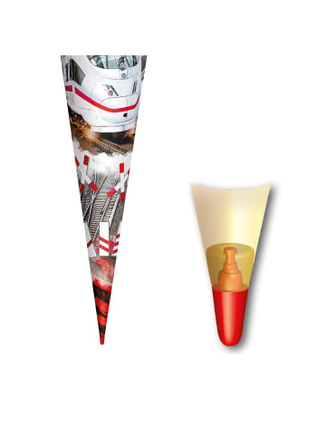 ROTH Schultüte groß Schnellzug 70 cm in Rot