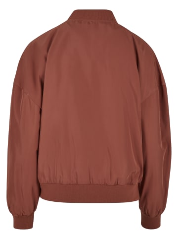 Urban Classics Urban Classics Damen Ladies Recycled Oversized Light Bomber Jacket in terracotta