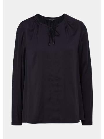 comma Bluse langarm in Blau