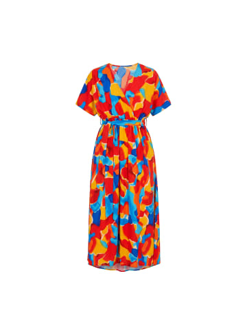 aleida Women Dress in Red Multicolor