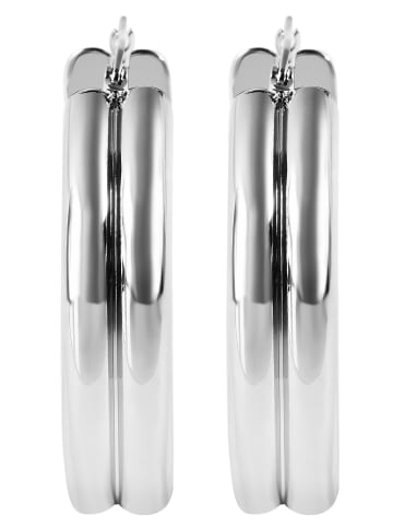 Adeliás Damen Ohrringe – Creole aus Edelstahl in silber