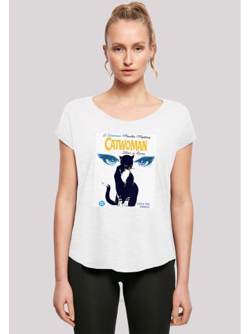 F4NT4STIC Long Cut T-Shirt DC Comics Batman Catwoman When In Rome in weiß
