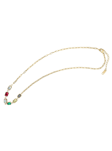 Adeliás Damen Anhänger aus Edelstahl mit Zirkonia in gold