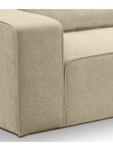 Inn.Furn Ecksofa beige Webstoff, Sofa 305 x 281 cm, L-Sofa rechts