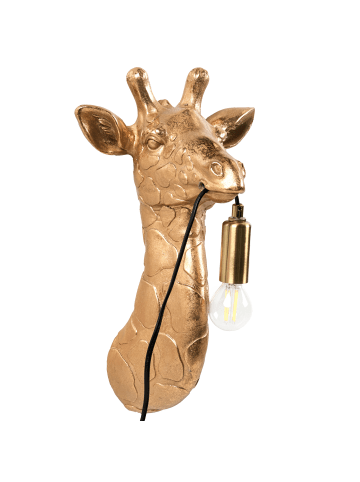 Beliani Wandleuchten MERLIN in Gold/Messing - (W) 23 x (H) 36 x (L) 10 cm