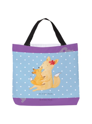 Mr. & Mrs. Panda Shopper Fuchs Mama ohne Spruch in Blau Pastell