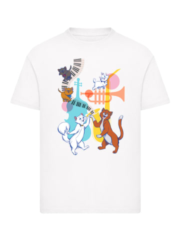F4NT4STIC T-Shirt Disney Aristocats Dancing in weiß