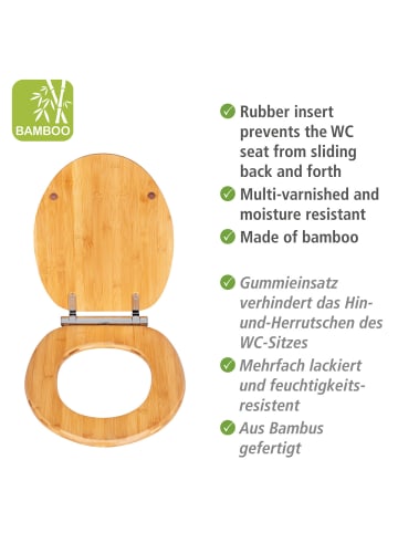 Wenko WC-Sitz Mod. Bambusa, WC-Sitz Bambusa in natur